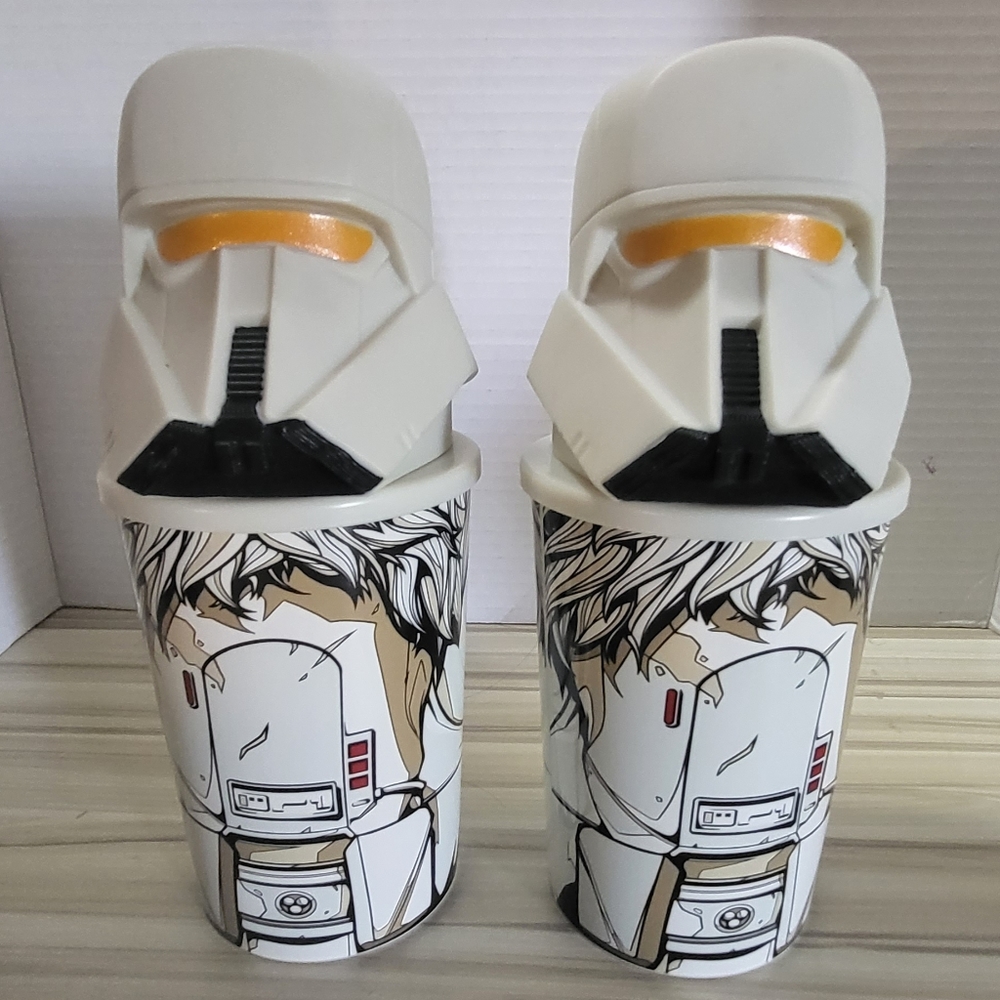 2 Star Wars SOLO Denny’s Collector Cups Range Trooper With No Straws
